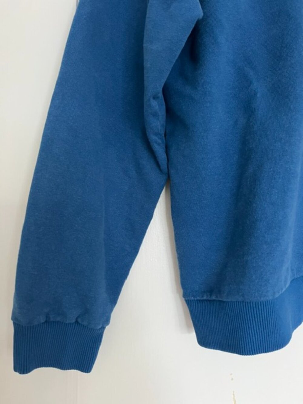 Jungmaven Crewneck Crux Cropped Sweatshirt in Royal Blue | Size Medium - Picture 5 of 7